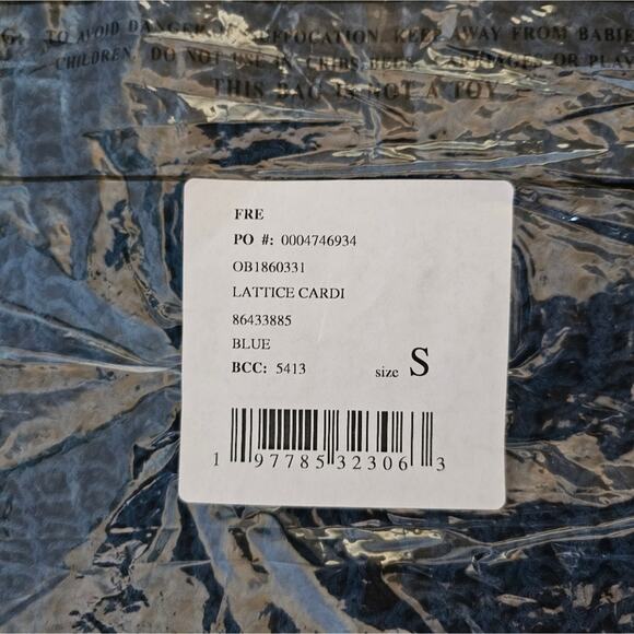 NWT Free People Lattice Open Knit Cardigan - Picture 8 of 12